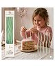 Bubble Trouble Green Wavy Birthday Candles Pack of 6 Stylish Cake Candles