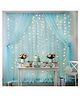 Bubble Trouble Sheer Curtain Backdrop with LED Fairy Lights for Party Decoration pack of 6