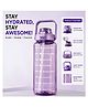 Bubble Trouble 2 Litre Motivational Water Bottle with Straw Leakproof Sipper Bottle