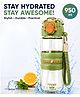 Bubble Trouble Leakproof Water Bottle with Straw BPA Free Sipper Bottle with Strap