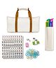 Hop N Play 166 Tiles American Mahjong Set, Plastic Pushers, Two Tone Green Colour Tiles, Premium Carry Bag and accessories