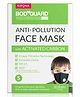 BodyGuard Small N99 + PM2.5 Anti Pollution Face Mask with 6 Layer Protection Activated Carbon - Black