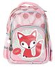 SMJM Fox Printed School Bag Pink - 15.7 Inches