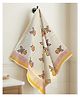 Bunny Bliss Handblock Waffle Cotton Kids Bath Towel