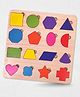 Todfod 6-in-1 Shapes Wooden Educational Puzzle for Kids | Shape Recognition Learning Toy