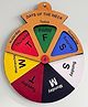 Todfod Days of the Week Educational Learning Wheel Wall Hanging for Kids