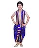 Kaku Fancy Dresses Janmashtami Theme Lord Krishna Costume Set - Blue