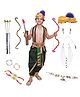 Kaku Fancy Dresses Shree Ram Theme Fancy Dress Costume Set With Bow & Arrow - Green