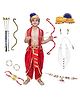 Kaku Fancy Dresses Shree Ram Theme Fancy Dress Costume Set With Bow & Arrow - Red