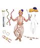 Kaku Fancy Dresses Shree Ram Theme Fancy Dress Costume Set With Bow & Arrow - White