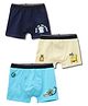 Button Bear Cotton Knit Pack Of 3 Nickelodeon Featuring Sponge Bob Printed Trunks - Light Yellow Blue & Navy Blue