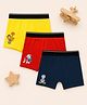 Button Bear Cotton Knit Pack Of 3 Garfield & Paw Patrol Featuring Character Printed Trunks - Navy Blue Yellow & Red
