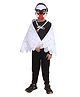 Kaku Fancy Dresses Full Sleeves Owl Theme Fancy Dress Costume Set - White