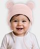 Mi Arcus Knit Pom Pom Embellished Cap - Pink - Circumference - 40 Cm