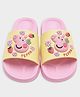 Mi Arcus Peppa Pig Featuring Character & Floral Applique Detailed Anti Slip Sliders - Pink