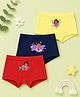 Button Bear Cotton Knit Pack Of 3 Nickelodeon Featuring Dora The Explorer Printed Panties - Red Yellow & Navy Blue