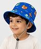 Babymoon Animals Designed Bucket Hat - Blue - Circumference - 51 Cm