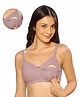 MomToBe Cotton Knit Sleeveless Solid Non Padded Maternity Bra - Mauve