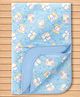 Baby Diaper Changing Waterproof Mat with Bear Print - Sky Blue| Large Size Changing Mat| Foldable & Easy to Clean| Durable PVC Fabric| Compact Travel-Friendly Design