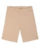 TWIN BIRDS Cotton Elastane Knit Birds Printed Shorts - Cream