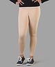 TWIN BRIDS Cotton Blend Knit Solid Leggings - Cream