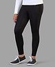 TWIN BRIDS Cotton Blend Knit Solid Leggings - Black