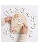WOBBOX Premium Wooden Baby Milestone with Interchangeable Numbers Reusable Monthly Growth Tracker & Newborn Photography Props Baby Growth for Boys & Girls (Colorful)