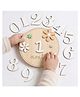 WOBBOX Premium Wooden Baby Milestone with Interchangeable Numbers Reusable Monthly Growth Tracker & Newborn Photography Props Baby Growth for Boys & Girls (Colorful Flowers)