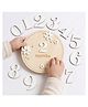 Wobbox Premium Wooden Baby Milestone with Interchangeable Numbers Reusable Monthly Growth Tracker & Newborn Photography Props Baby Growth for Boys & Girls (White Flowers)