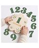 Wobbox Premium Wooden Baby Milestone with Interchangeable Numbers Reusable Monthly Growth Tracker & Newborn Photography Props Baby Growth for Boys & Girls (Green)