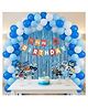 Wobbox 1/2 Milestone Birthday's Decoration with Happy 1/2 Birthday Decoration Kit, Happy 1/2 Birthday decorations item, 1/2 Birthday party supplies.(FP6126)