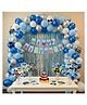 Wobbox 1/2 Milestone Birthday's Decoration with Happy 1/2 Birthday Decoration Kit, Happy 1/2 Birthday decorations item, 1/2 Birthday party supplies.(FP6123)