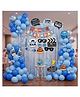 Wobbox 1/2 Milestone Birthday's Decoration with Happy 1/2 Birthday Decoration Kit, Happy 1/2 Birthday decorations item, 1/2 Birthday party supplies.(FP6120)
