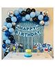 Wobbox 1/2 Milestone Birthday's Decoration with Happy 1/2 Birthday Decoration Kit, Happy 1/2 Birthday decorations item, 1/2 Birthday party supplies.(FP6115)