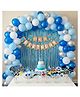 Wobbox 1/2 Milestone Birthday's Decoration with Happy 1/2 Birthday Decoration Kit, Happy 1/2 Birthday decorations item, 1/2 Birthday party supplies.(FP6111)