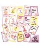 WOBBOX Baby Monthly Milestone Card, Record 0-6 Months Growth and Other Milestones Cards, Baby Shower Gift Scrapbook Photo Keepsake Monthly Age Markers Card (18 Pcs) (Design Three)