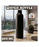 Elecart Insulated Water Bottle 500ml Black Double Wall Vacuum Insulated Stainless Steel Bottle, 12 Hours Hot & Cold Thermosteel, Leakproof BPA-Free Food Grade Bottle for Office, Gym, School & Travel