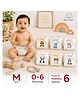 Chirsh New Born Nappies Reusable Cloth Diapers Washable Cotton Nappy Pack Of 6