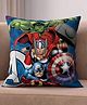 Athom Living Blue-Marvel Avengers Printed Filled Cushion, Soft Fabric Decorative Pillow Case for Sofa, Bed & Kids Room, Zipper Closure, Durable & Easy Care | 40x40 cm
