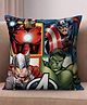 Athom Living Blue Avengers - Printed Filled Cushion, Soft Fabric Decorative Pillow Case for Sofa, Bed & Kids Room, Zipper Closure, Durable & Easy Care | 40x40 cm