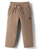 Ruff Knit Full Length Straight Fit Solid Lounge Pant - Light Brown