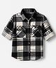 Ruff 100% Cotton Woven Shirt with Full Sleeves and Buffalo Checks Print in Grey for 2-3 Years