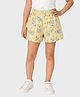 Charm n Cherish Cotton Knit Dogs Printed Shorts - Yellow