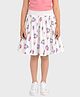 Charm n Cherish Cotton Knit Ice Cream Printed Skirt - White
