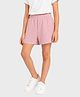 Charm n Cherish Cotton Knit Solid Shorts - Pink