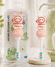 The Cheeky Kidzz Baby Toothbrush for Kids 1 to 3 Years | Soft Bristles Tooth Brush with Travel Case | Cute Astronaut Cartoon 3D Design | Gentle Gum Care | baby Training Toothbrush BPA Free (Pink)