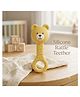 Luvlittle Food-Grade Silicone Bear-Shaped Soothing Teether Oral Stage Teething Stick & Rattle Toy for Newborns