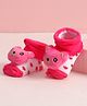 Cute Walk By Babyhug Socks With Large Applique - Pink