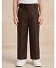 Rikidoos Cotton Lycra Woven Full Length Trouser - Brown