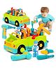 SANJARY Little Mechanic Tool Truck Play Set with Electric Drill, Tools and Accessories, Educational Construction Toy for Toddlers Kids